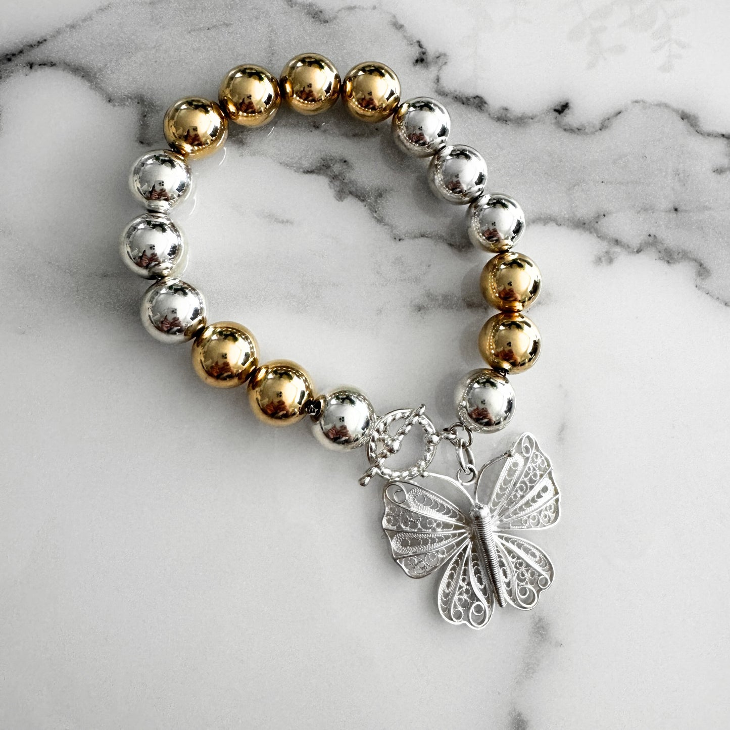 Sfera-12 Filigree Butterfly Bracelet