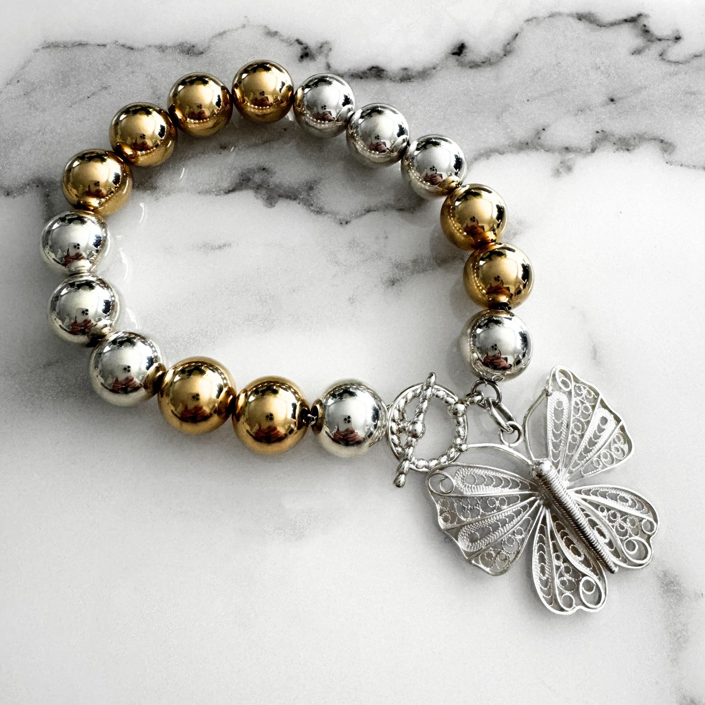 Sfera-12 Filigree Butterfly Bracelet